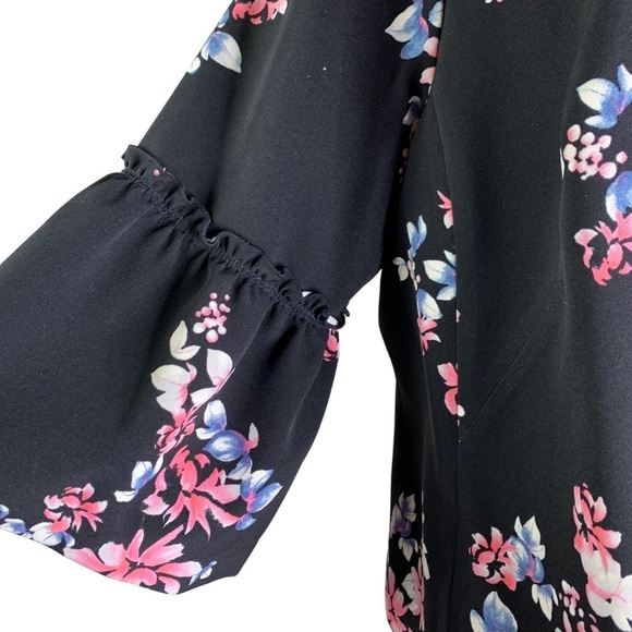 Lane Bryant 2 Piece Set Bell Sleeve Open Front Lightweight Summer Jacket & Top - Picture 5 of 13